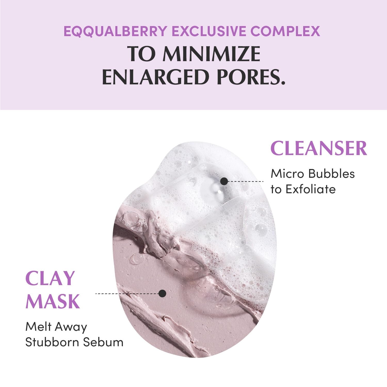 image:imageEQQUALBERRY Purple Rice Pore Purifying Pack Cleanser DualUse Clay Mask amp Foam Cleanser Deep Cleansing for Pore Care amp Skin Prep AHABHAPHA Korean Skincare for Glass Skin 458 OZ 130g