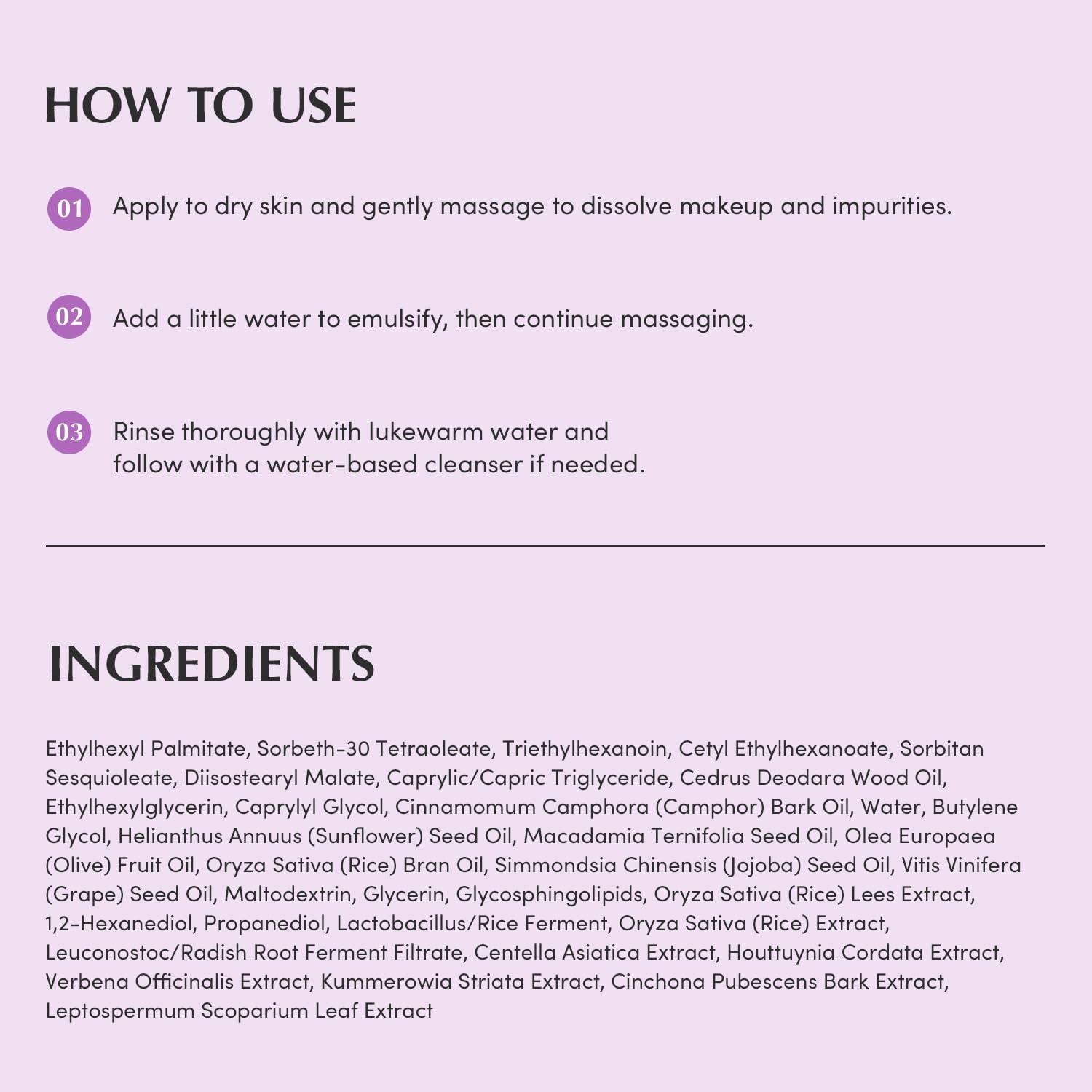 image:imageEQQUALBERRY Purple Rice Pore Smoothing Cleansing Oil Deep Cleansing for Pores amp Blackheads Korean Oil Cleanser for Face amp Makeup Remover Hydrating amp Soothing Formula 676 floz