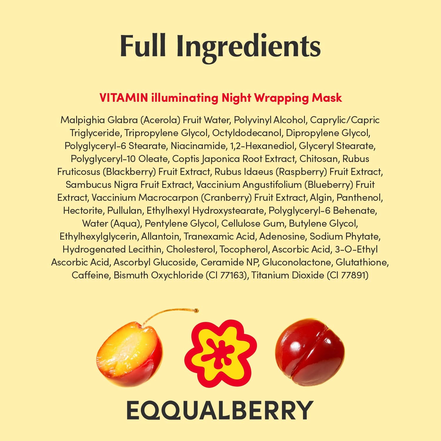 image:imageEQQUALBERRY NAD Peptide Boosting Night Wrapping Mask Easy Peel Off Overnight Facial Mask for Face Neck Lifting amp Firming Glowing Glass Skin Korean Skin Care 253 flozBrightening Vitamin