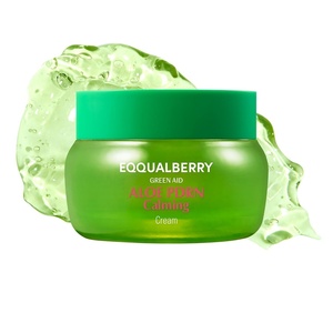 EQQUALBERRY ALOE PDRN Calming Cream | 7% Aloe PDRN & 10% Aloe Vera Water + 5-Cica | Cooling Gel Moisturizer for Oily Skin, Barrier Repair & Blemish Marks | Korean Skincare (1.69 fl.oz / 50ml)