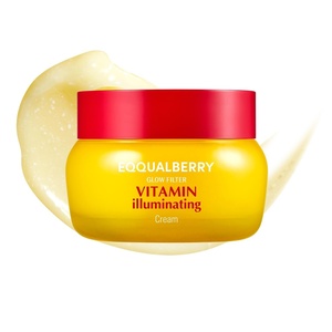 EQQUALBERRY Vitamin Illuminating Cream Double Pack | Vitamin C & 5% Niacinamide+3% TXA | Dark Spot Ceramide Barrier Face Moisturizer | Glowy, Light Hydration | Korean Skincare, 1.69 fl.oz (Pack of 2)(Single Pack)