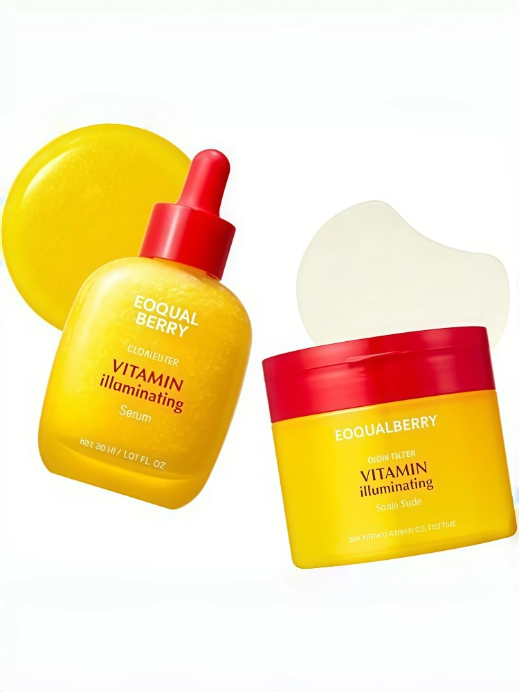 EQQUALBERRY Vitamin illuminating Toner Pads and Aloe PDRN Calming Cream
