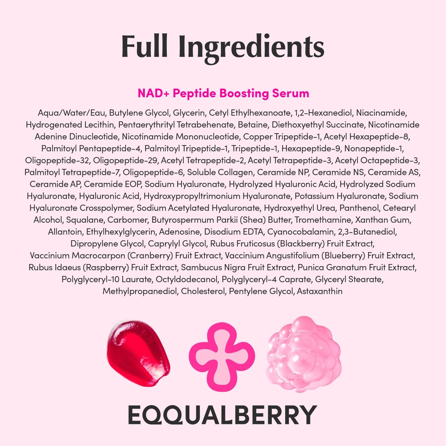 image:imageEQQUALBERRY NAD Peptide Boosting Serum Triple Pack 14 Peptide Serum for Face Neck amp Body Vegan Collagen amp Pink Serum for AntiAging Firming amp Lifting Korean Skincare 101 oz Pack of 3101 Fl Oz Pack of 1