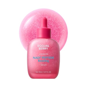 EQQUALBERRY NAD+ Peptide Boosting Serum Triple Pack | 14 Peptide Serum for Face, Neck & Body | Vegan Collagen & Pink Serum for Anti-Aging, Firming & Lifting | Korean Skincare, 1.01 oz (Pack of 3)(1.01 Fl Oz (Pack of 1))
